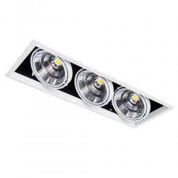 Изображение продукта Встраиваемый светодиодный светильник Arte Lamp Merga A8450PL-3WH 